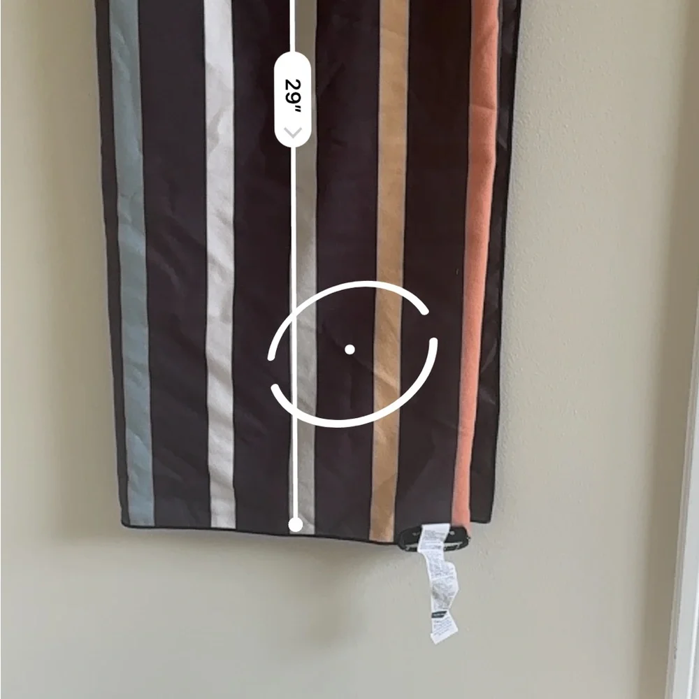 Striped beach towel with Multicolor Design